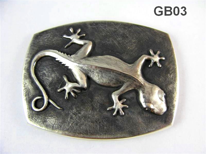 Gecko Buckle in Silver